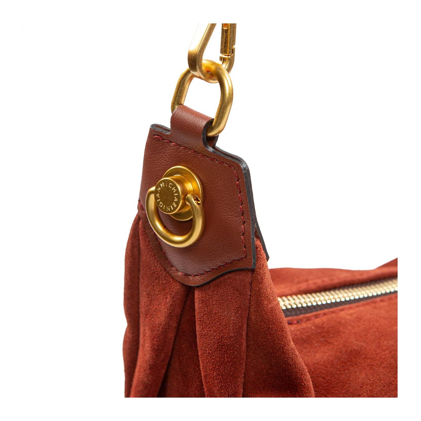 monospalla AISHA brick red gancio tracolla