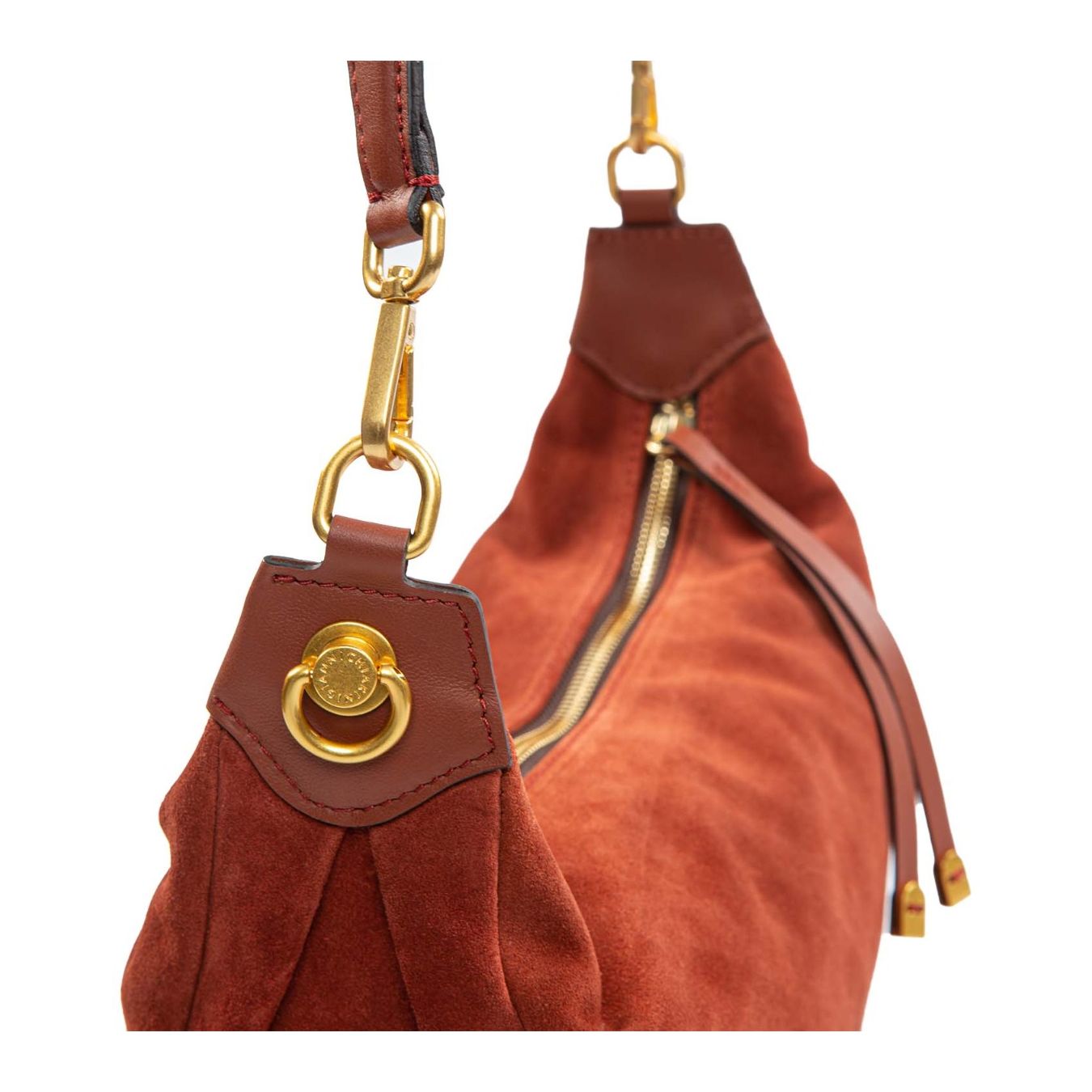 monospalla AISHA brick red lato