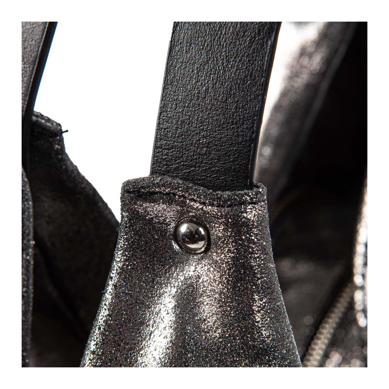 monospalla AMANDA in pelle laminata manico