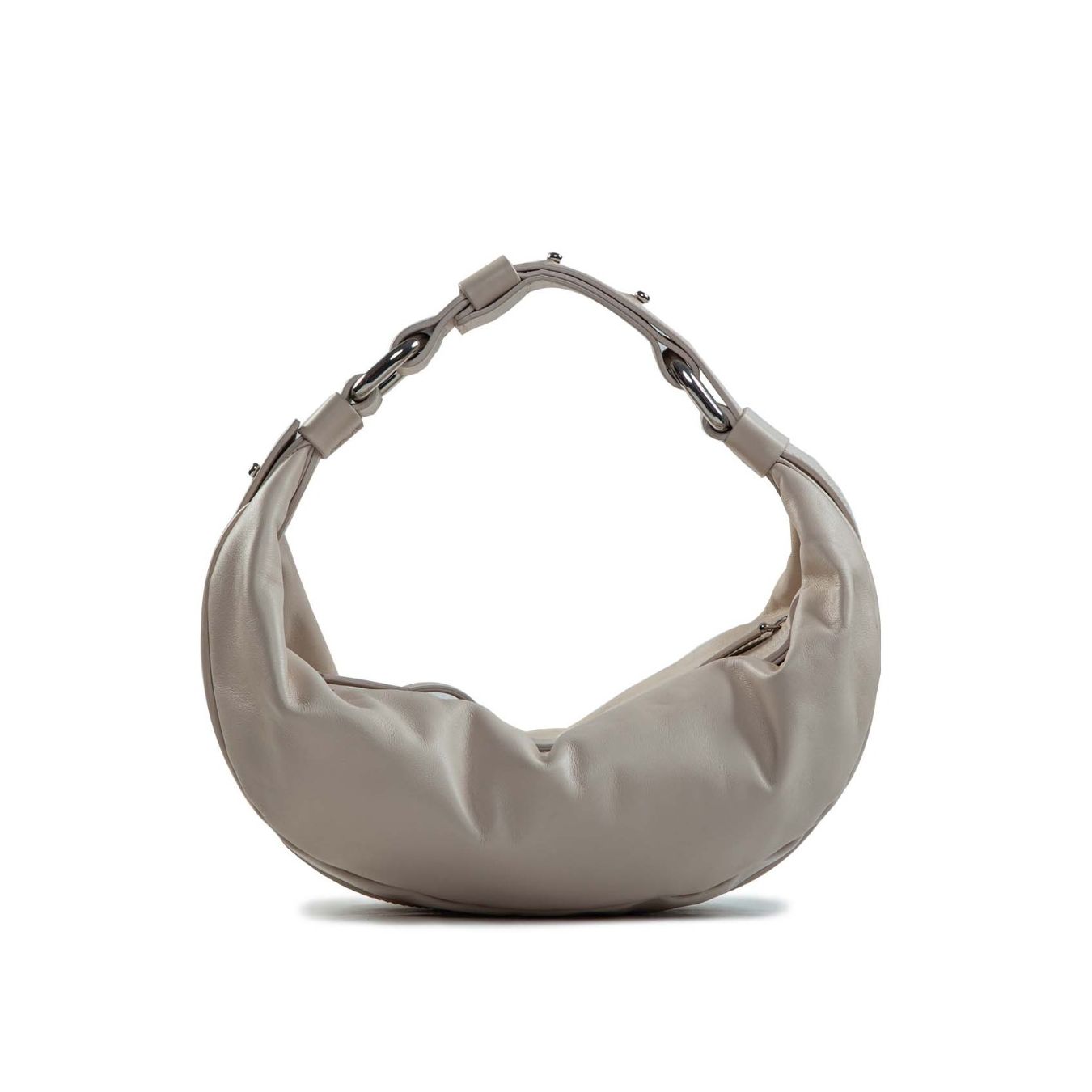 monospalla baguette in pelle osso 