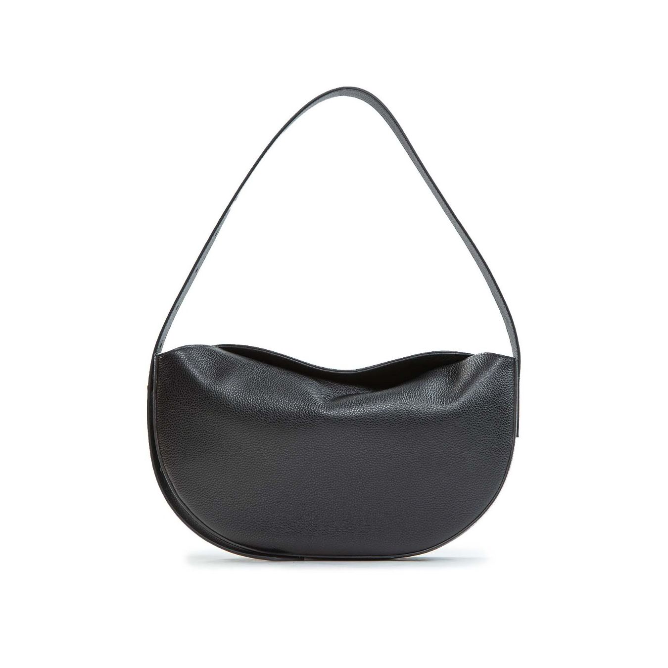 monospalla OPHELIA in pelle nera 