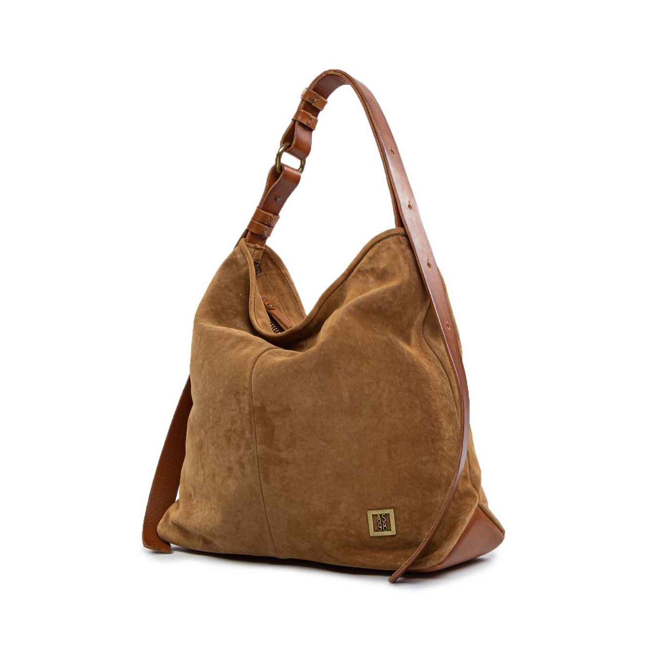 monospalla tiger in pelle cuoio dietro