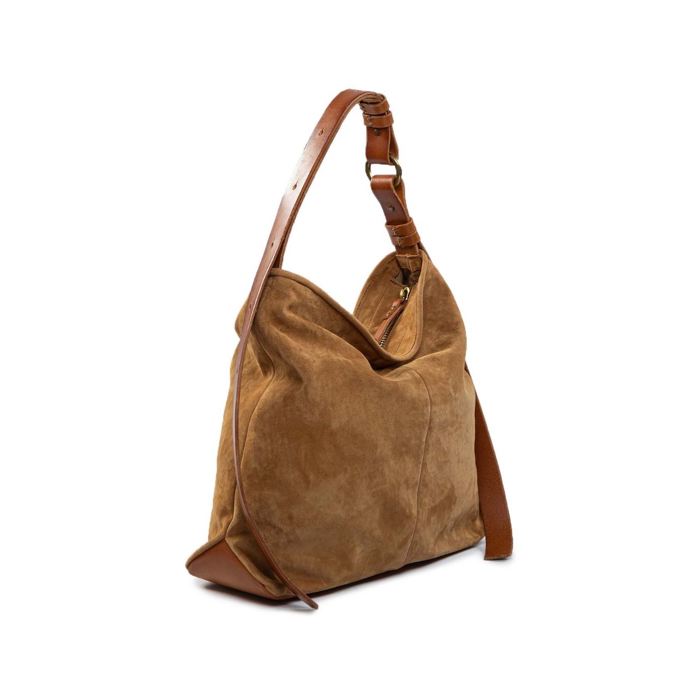 monospalla tiger in pelle cuoio lato