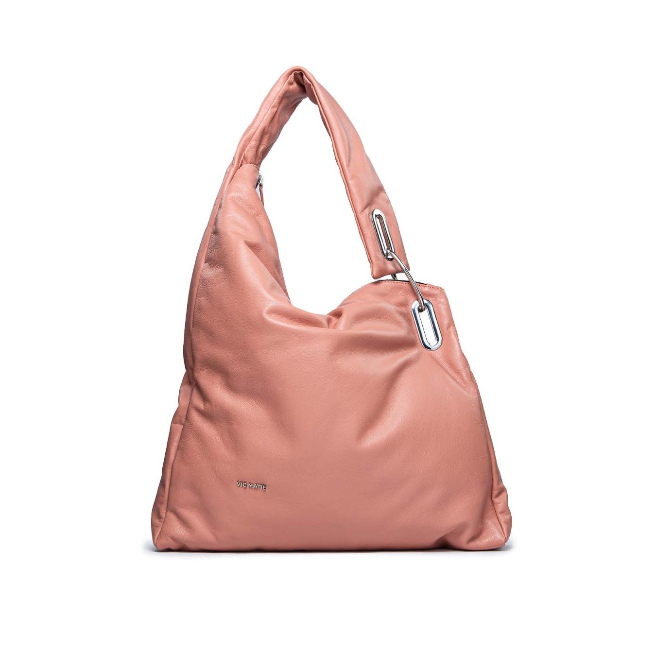 borsa nappa rosa