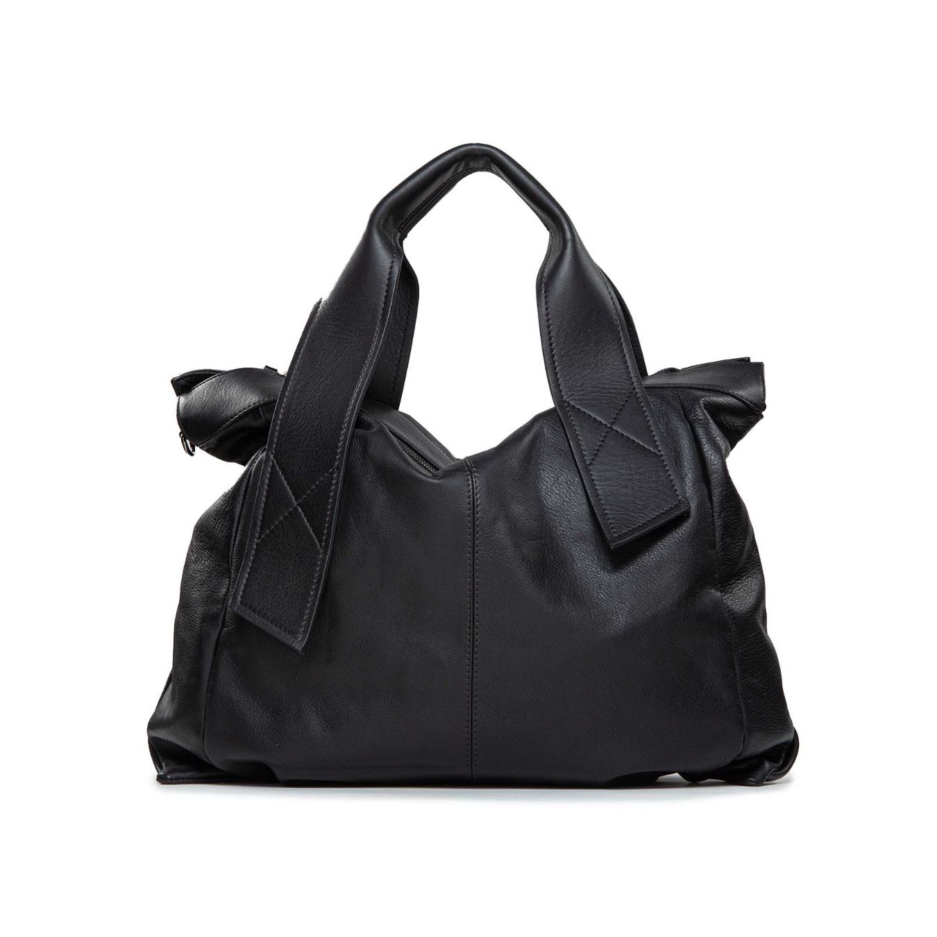  Shopper Impuntatura Centrale Softy Nero