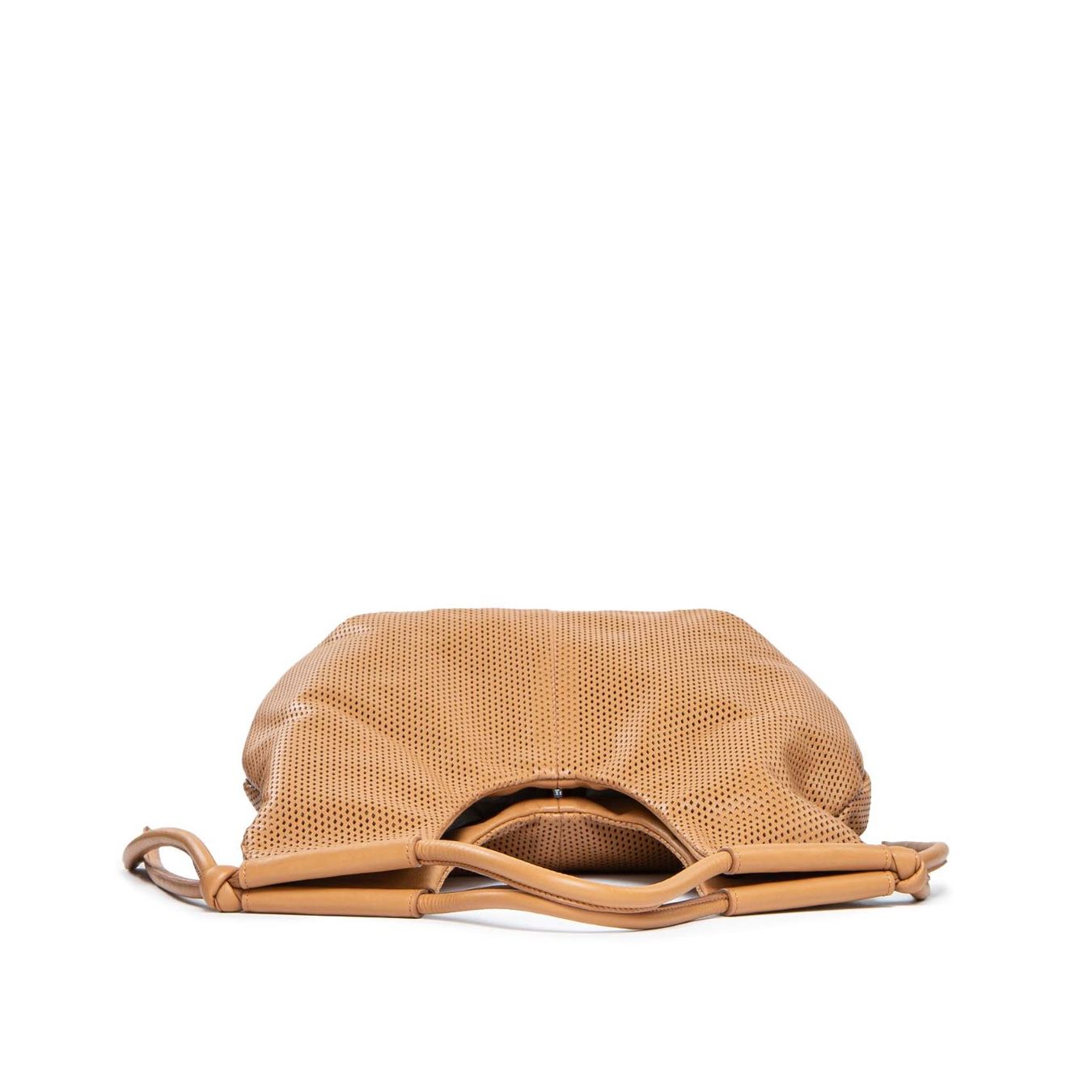 officina naif shopper KAREN in pelle forata mandorla sopra
