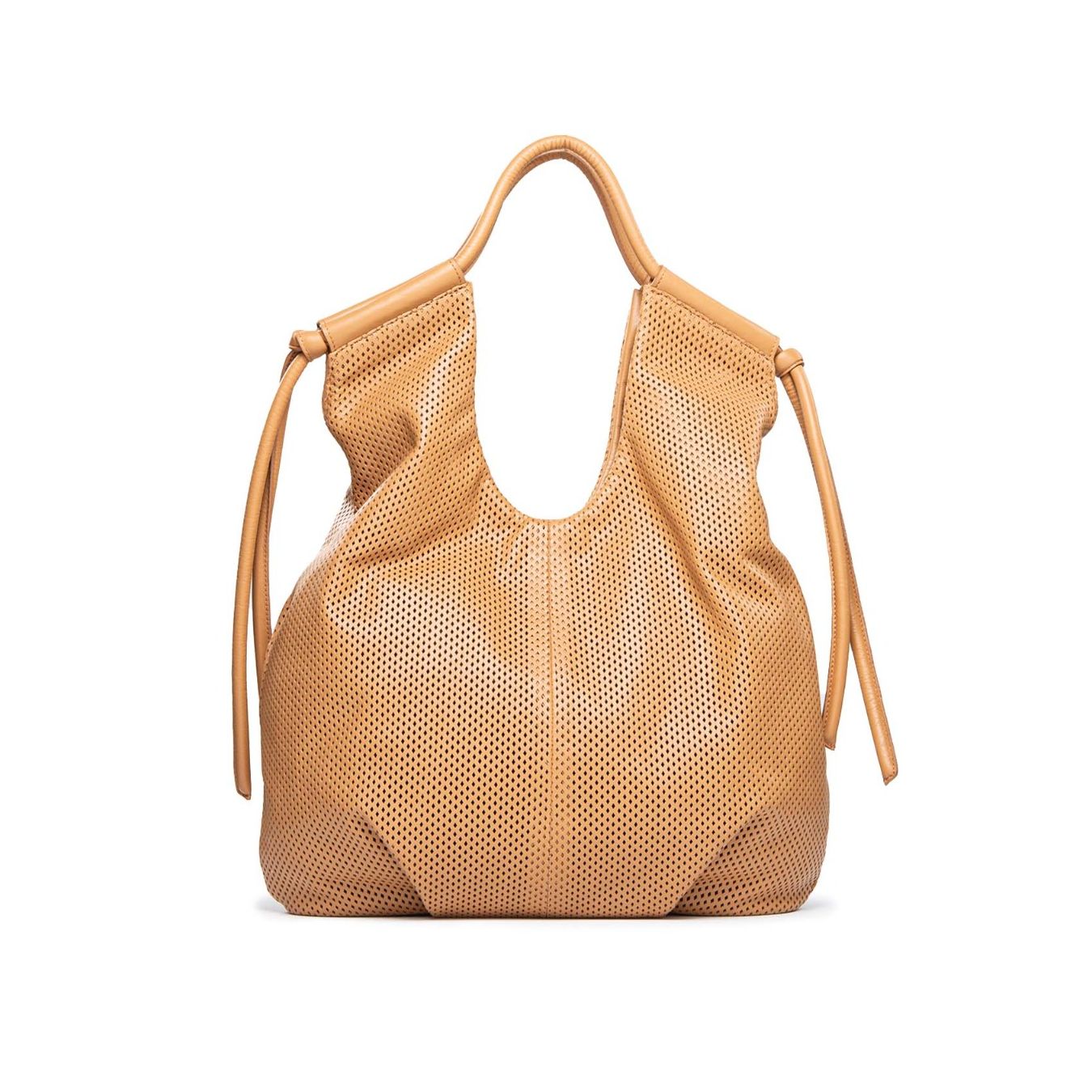officina naif shopper KAREN in pelle forata mandorla 