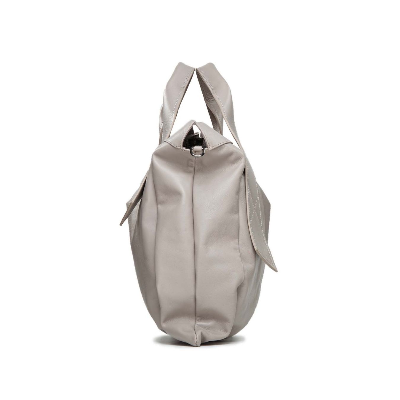 Shopper Impuntatura Centrale  Grigio Perla