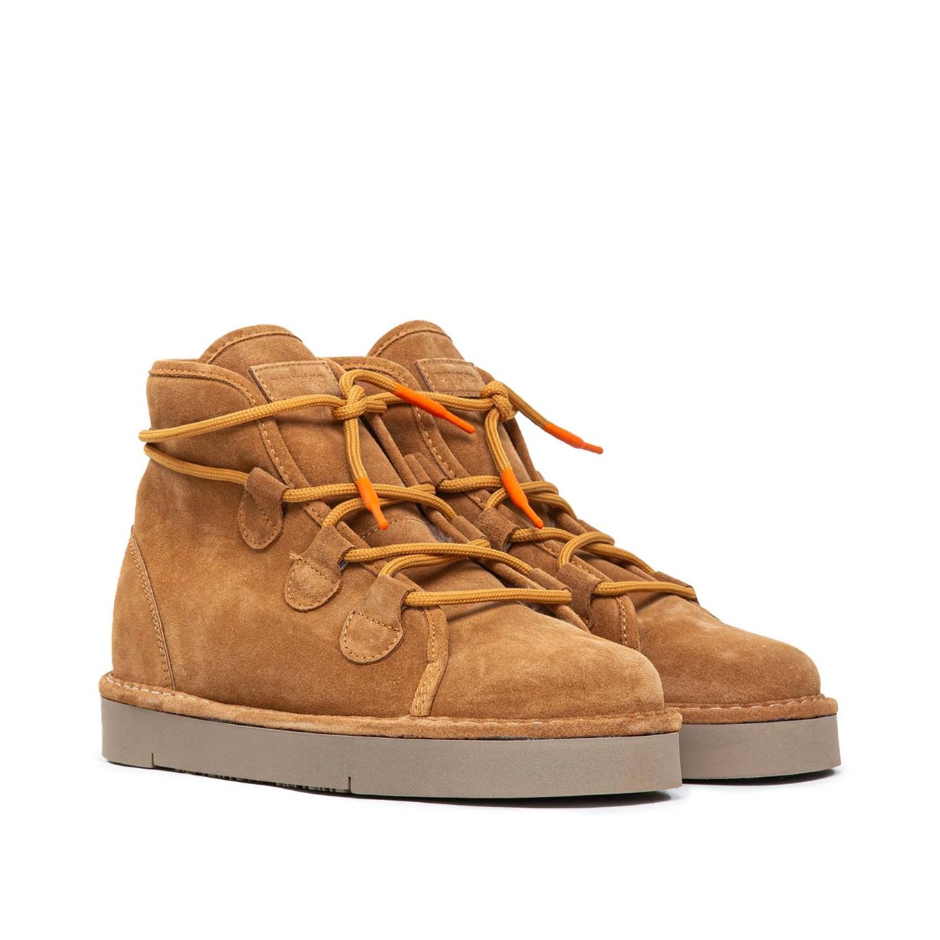sneakers in camoscio marrone