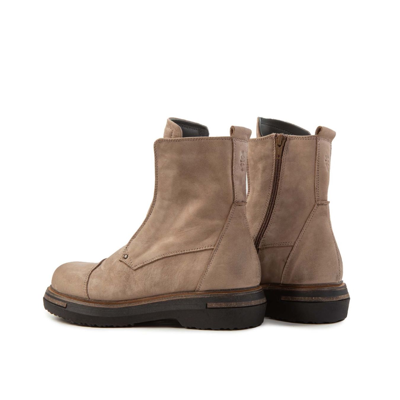 biker EMI NO LACE in nabuck naturale camoscio
