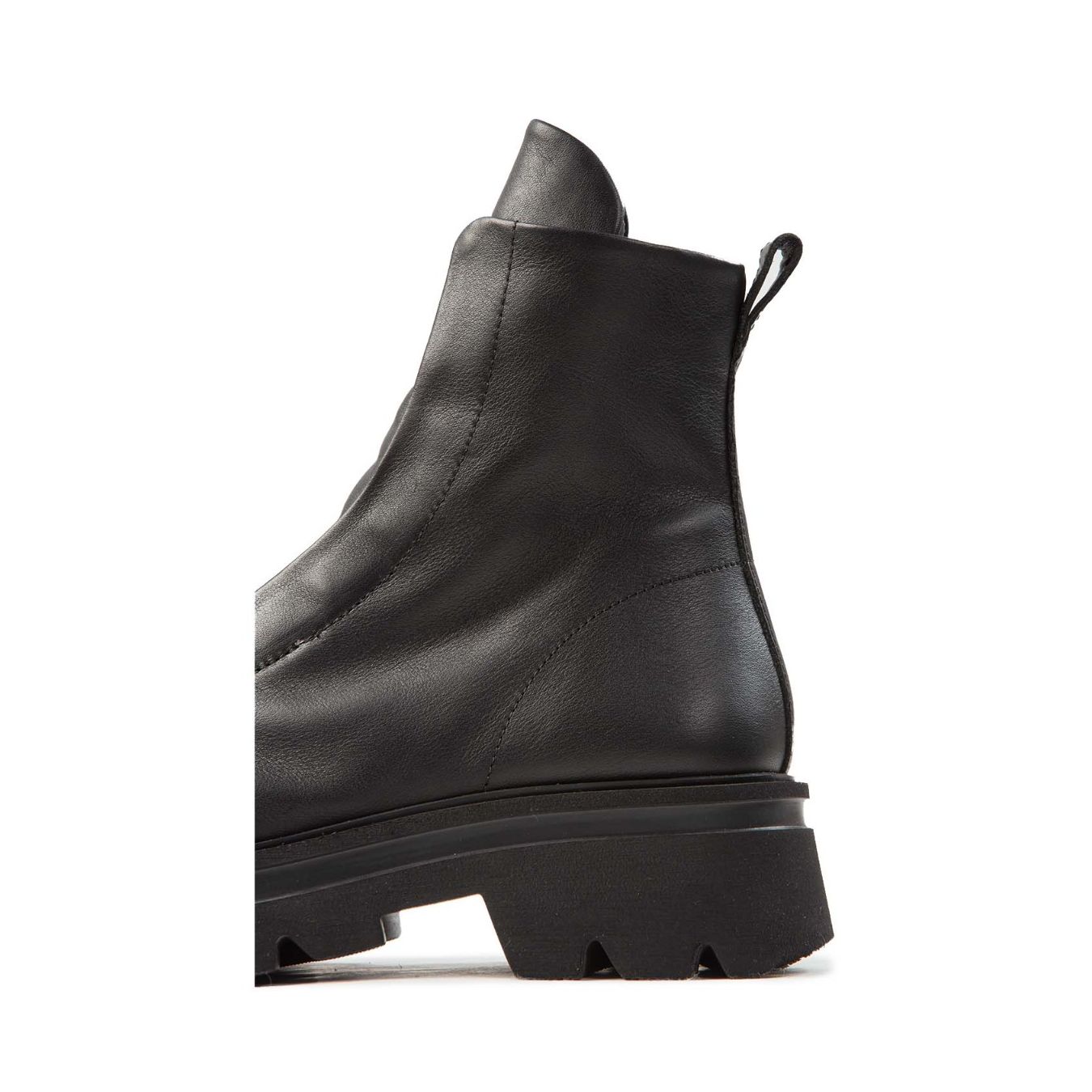 bonfanti biker NORIKO NO LACE in pelle nera  tacco