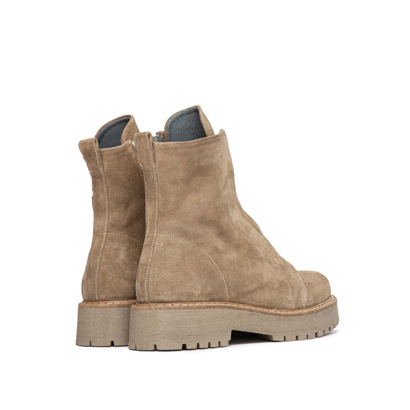 biker KUNI in camoscio beige