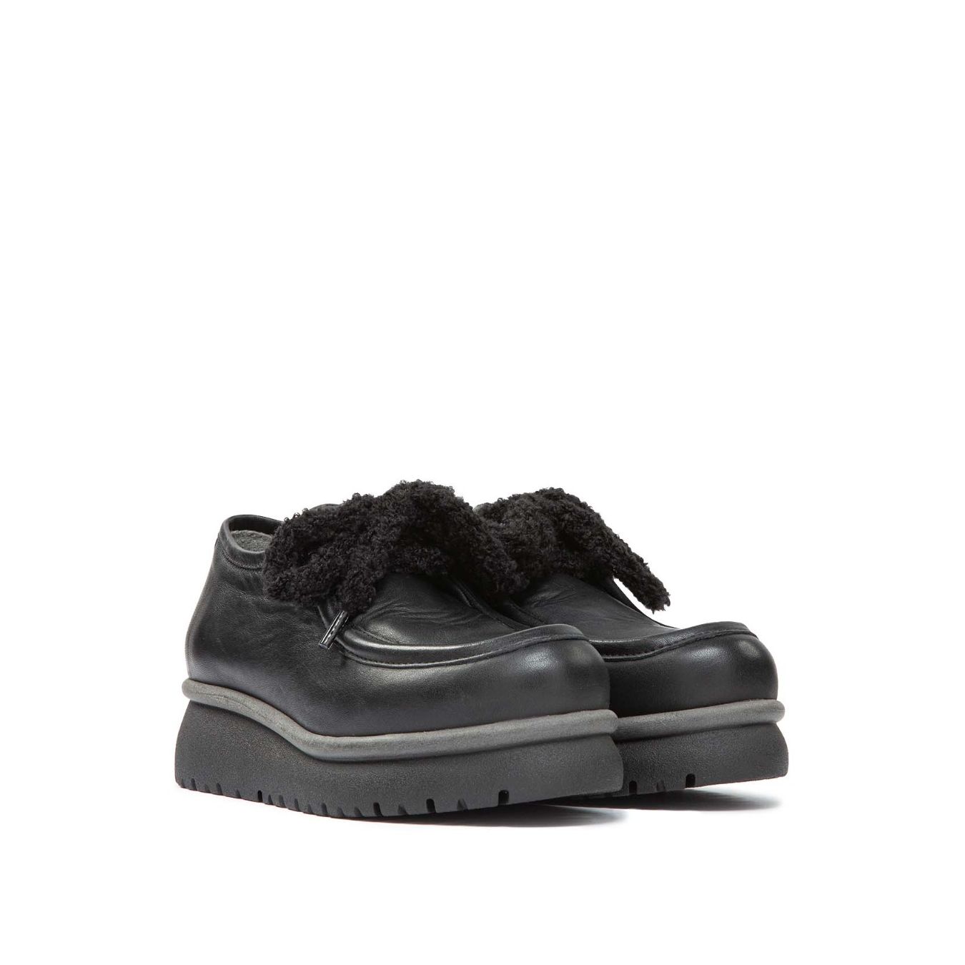 sneakers in pelle nera
