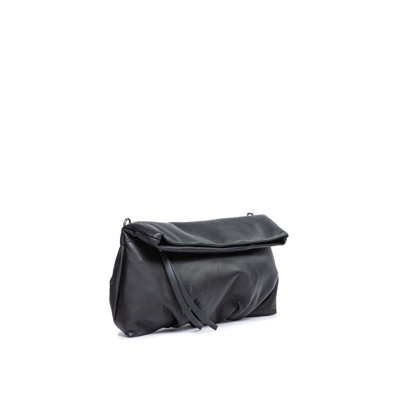 clutch in pelle nera gianni chiarini