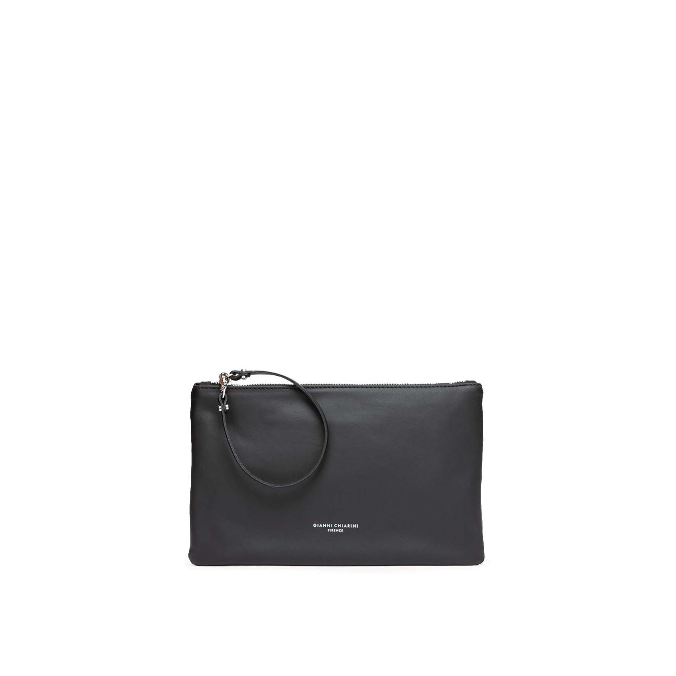 pochette pelle nera gianni chiarini