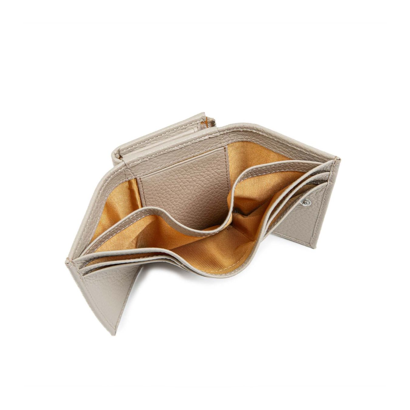 portafogli in pelle martellata beige 