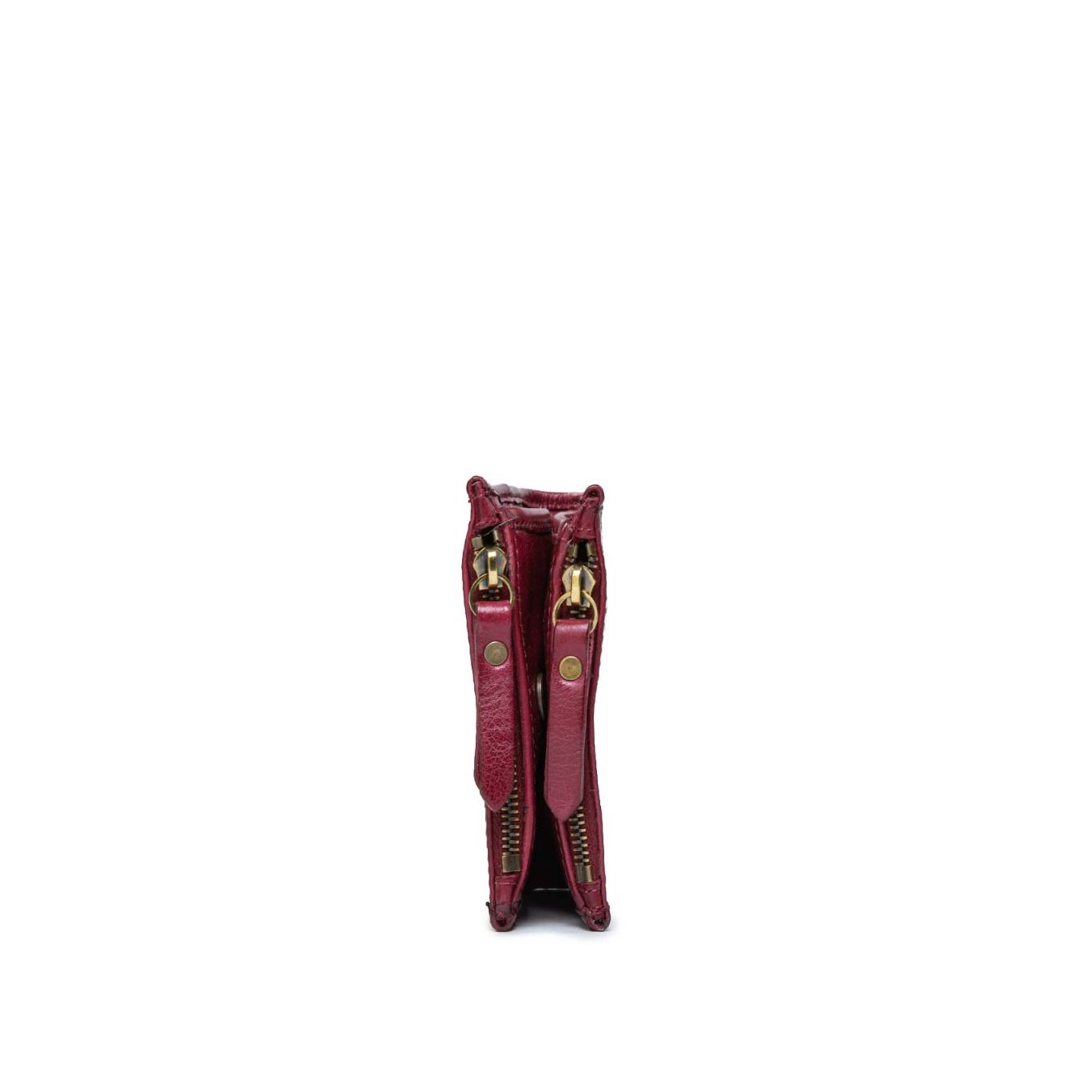 portafolgi doppia zip rosso