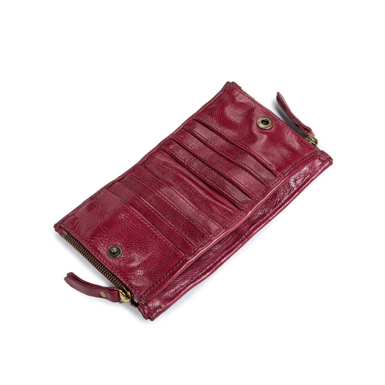 portafolgi doppia zip rosso