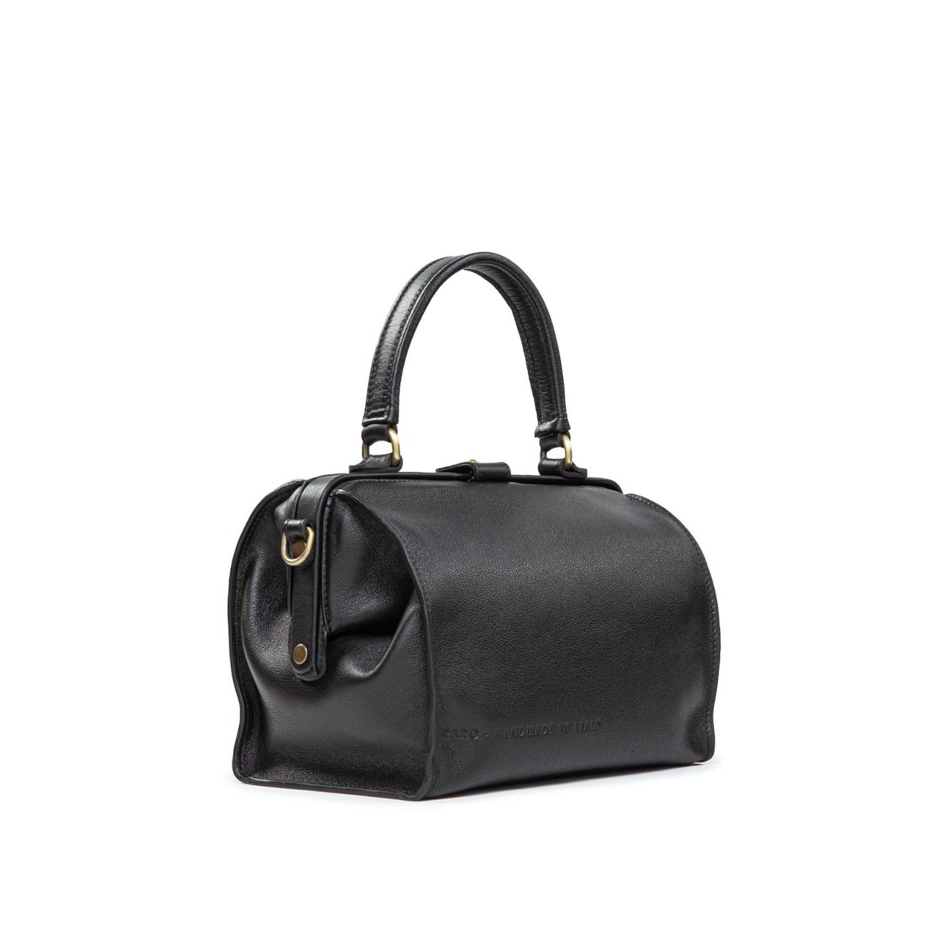 borsa shopper pelle nera raro