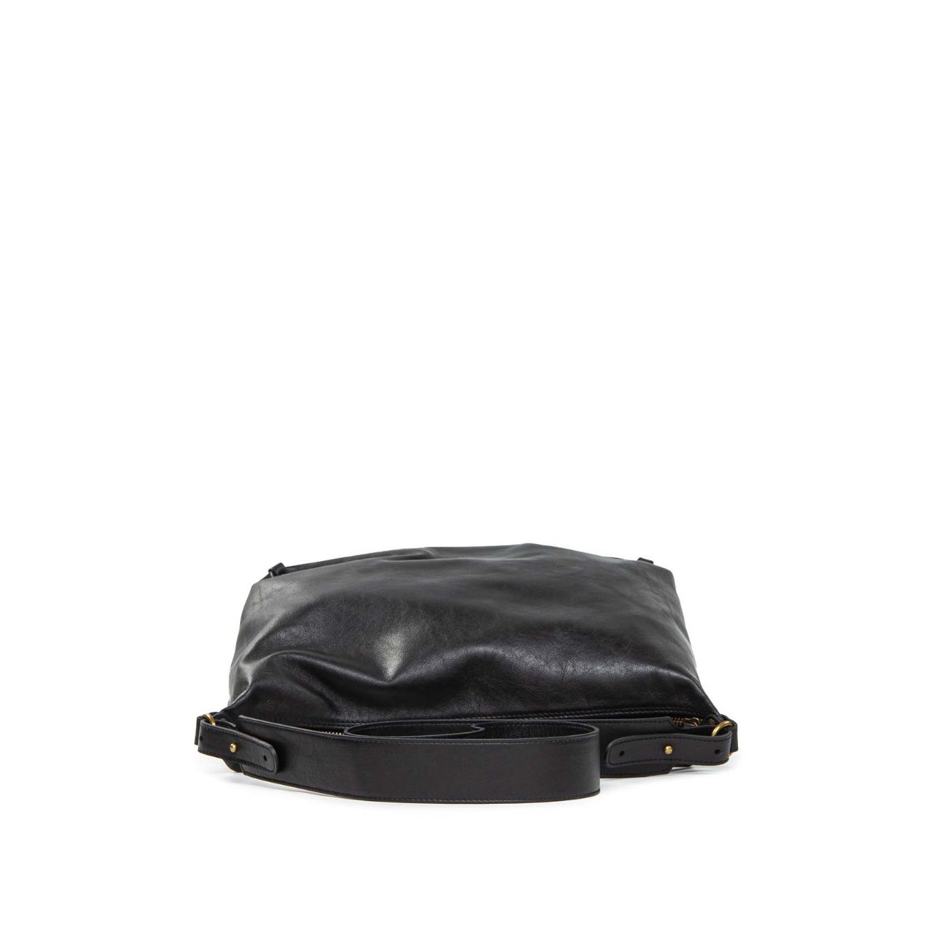 shopper in pelle nera