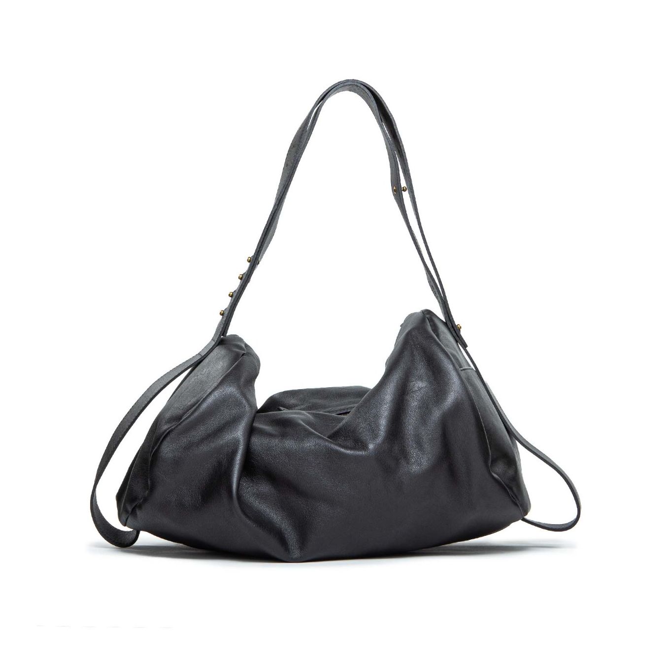 shopper pelle nera lorica