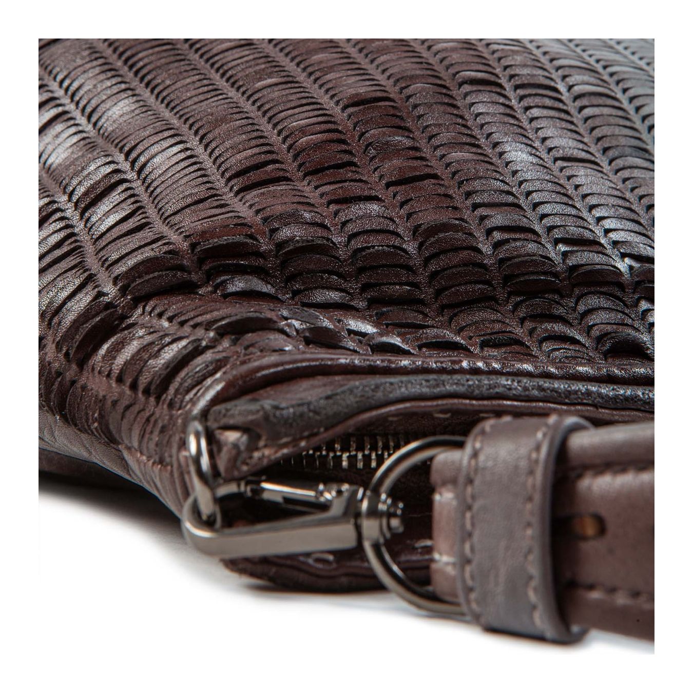 reptile's house shopper in pelle intagliata jeans degrade 