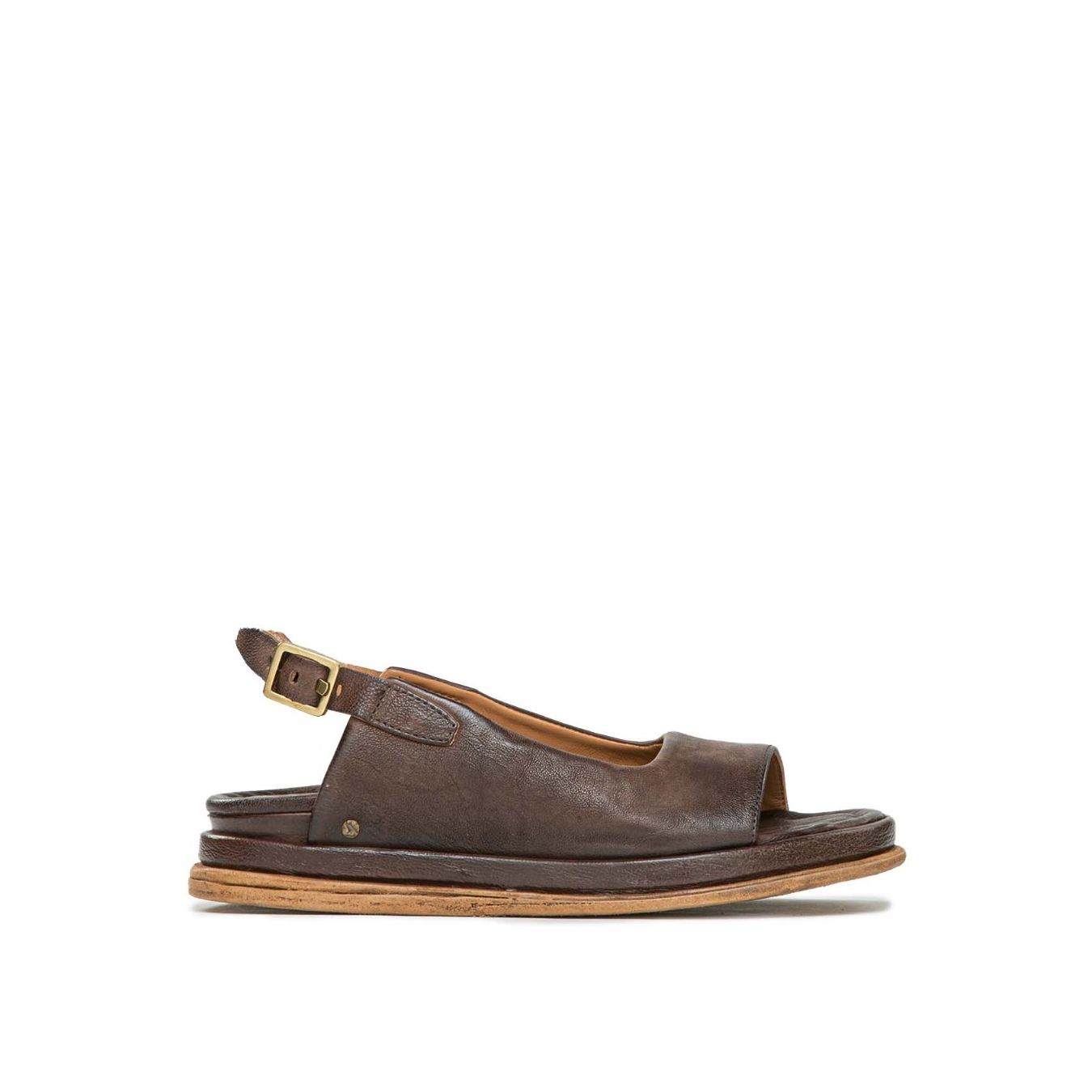 sandalo SPOON in pelle marrone