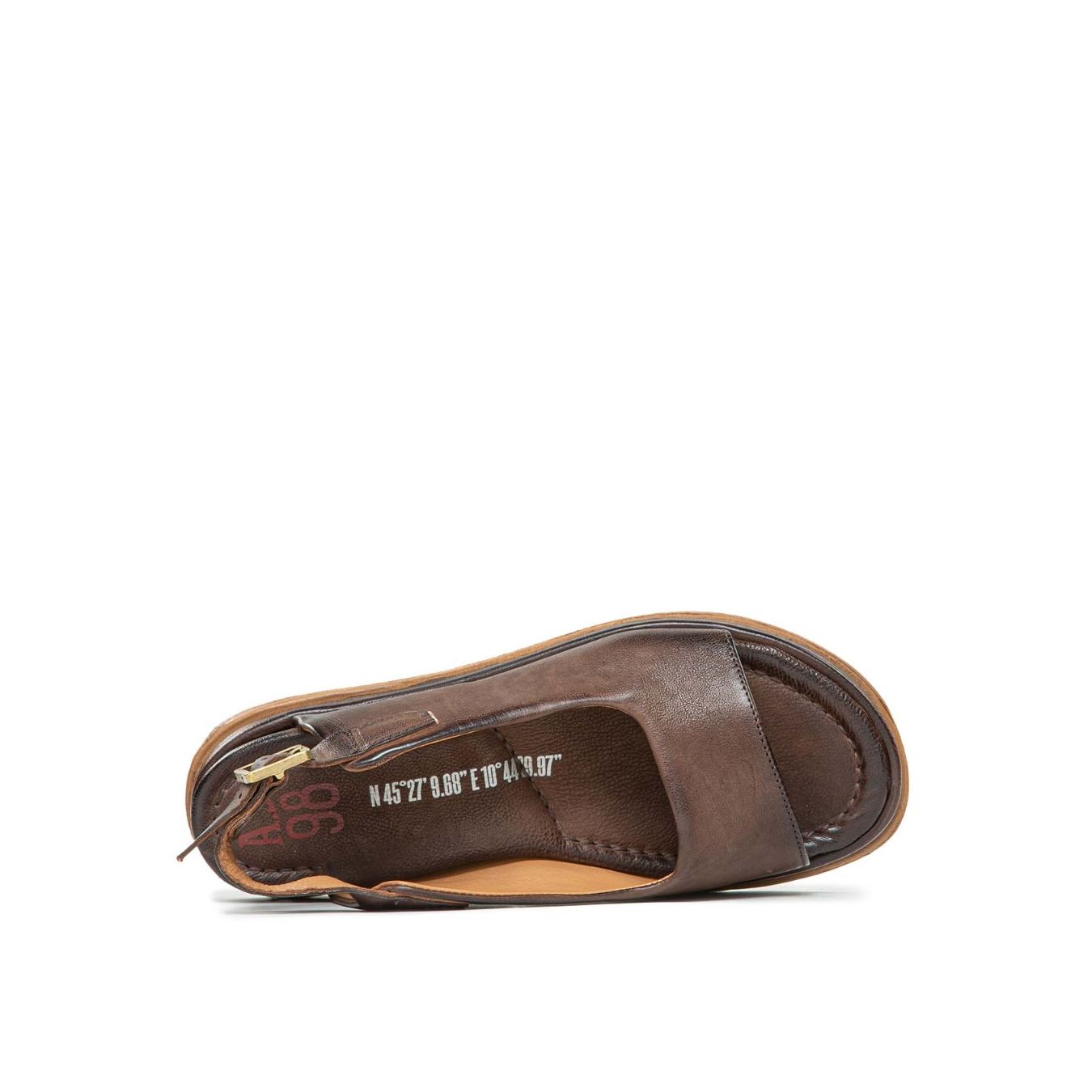 sandalo SPOON in pelle marrone