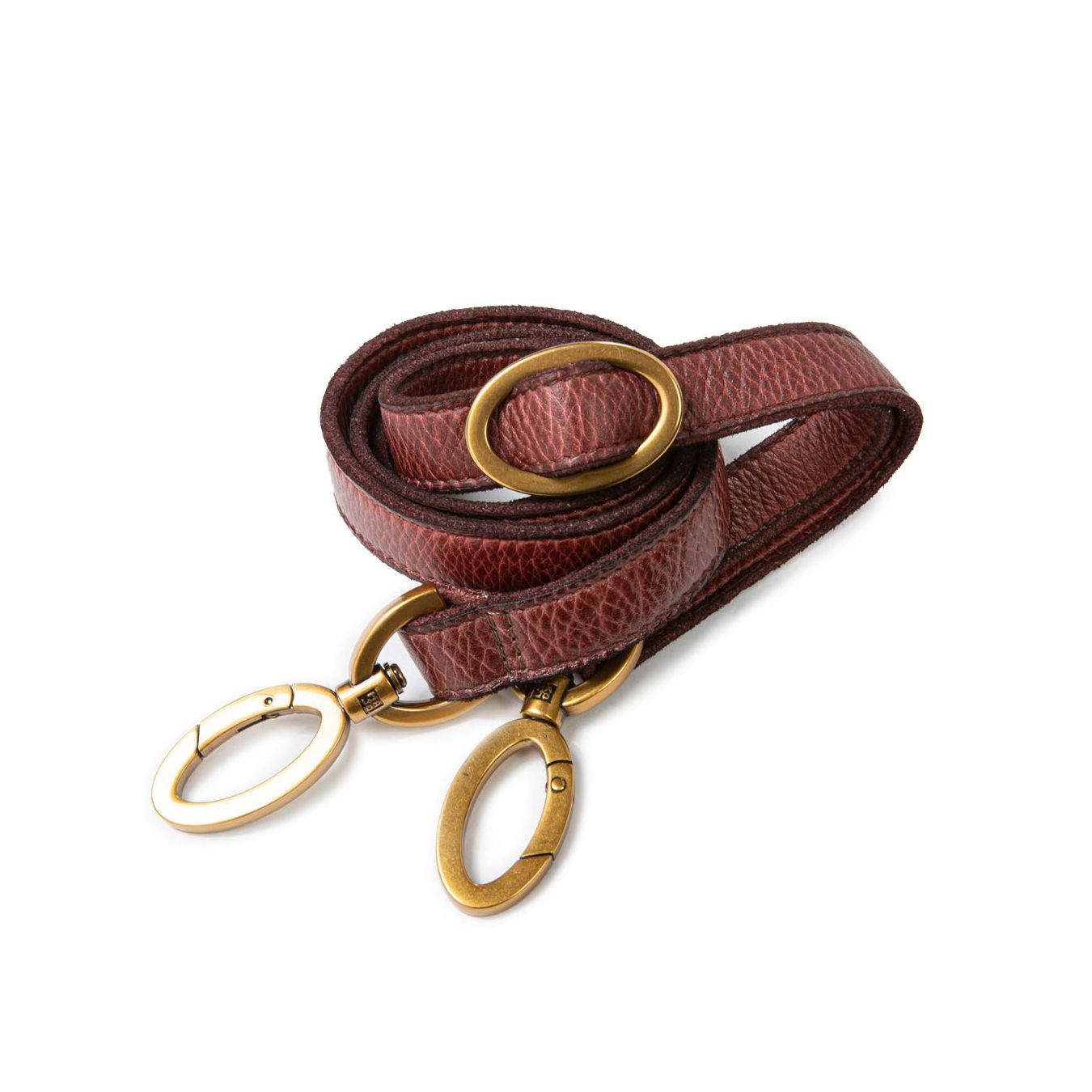secchiello con zip in pelle rossa borgogna 