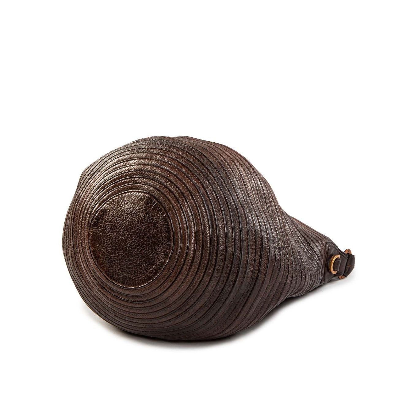 majo secchiello in pelle extracioccolato  sotto