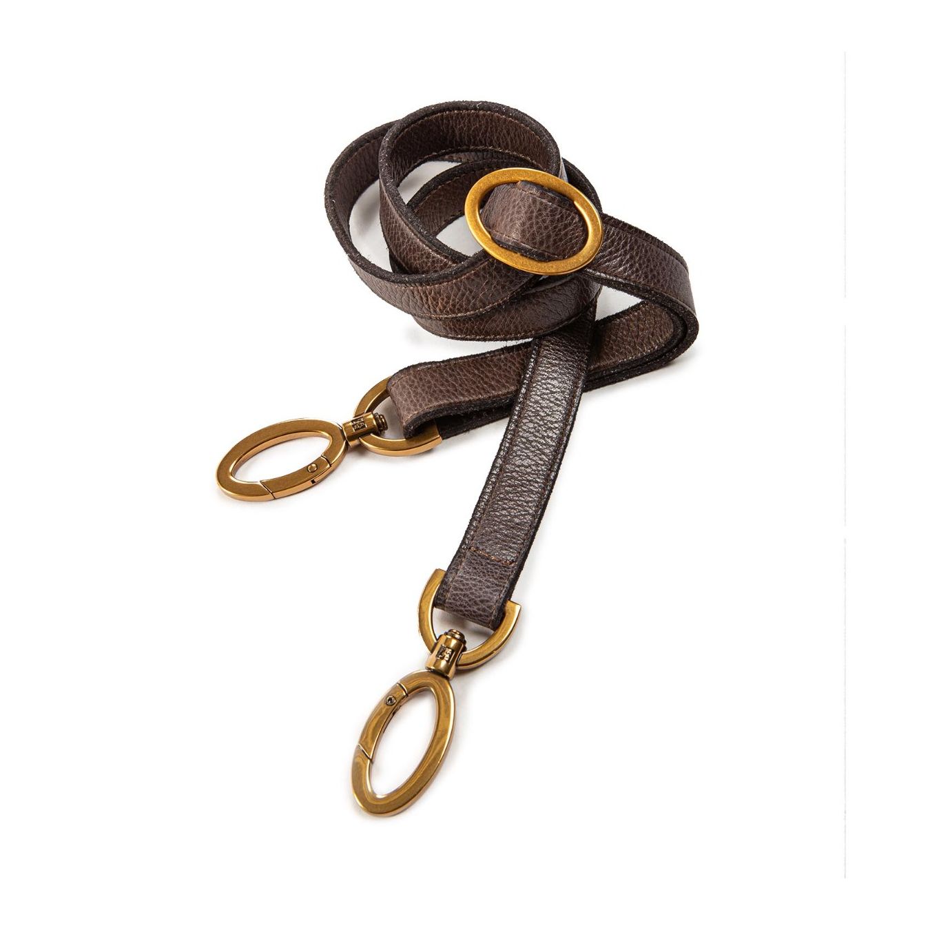 majo secchiello in pelle extracioccolato  tracolla