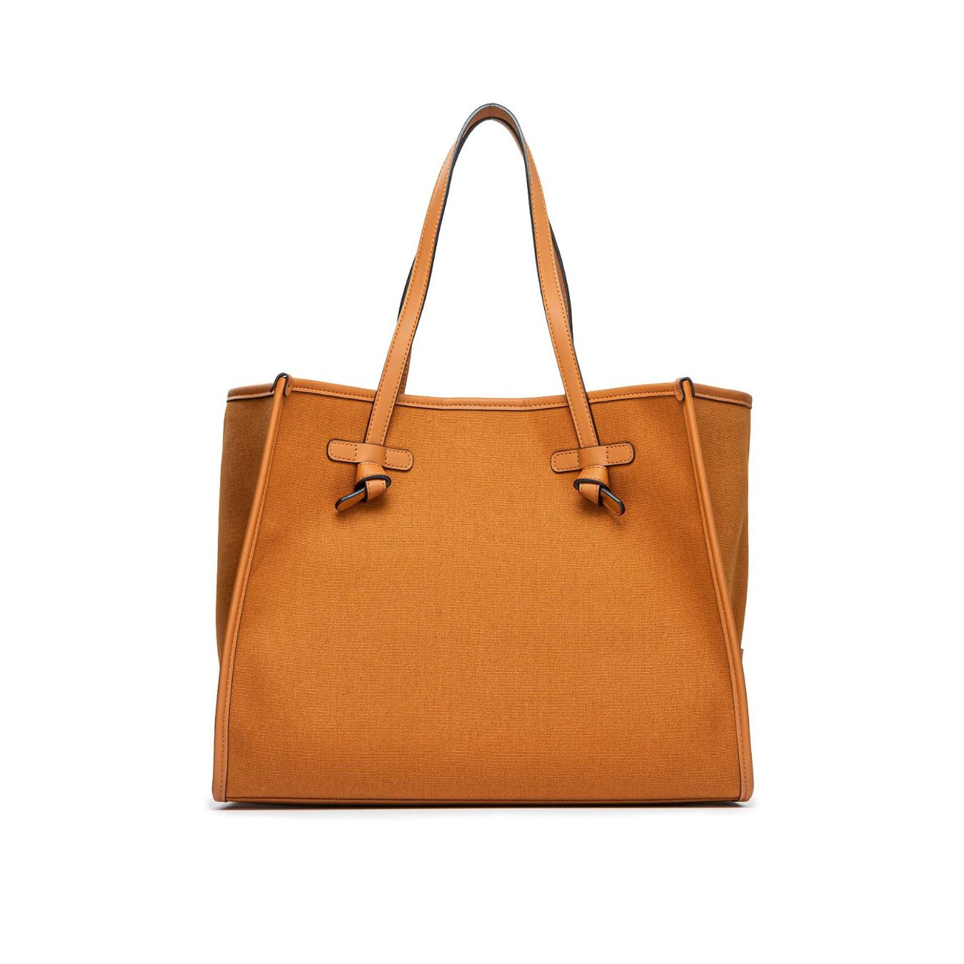 shopper MARCELLA in tessuto cuoio 