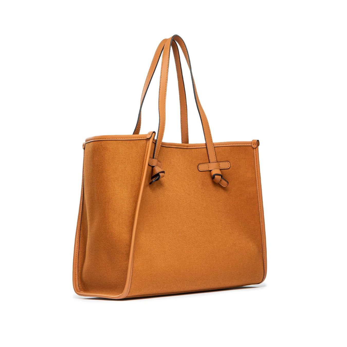 shopper MARCELLA in tessuto cuoio 