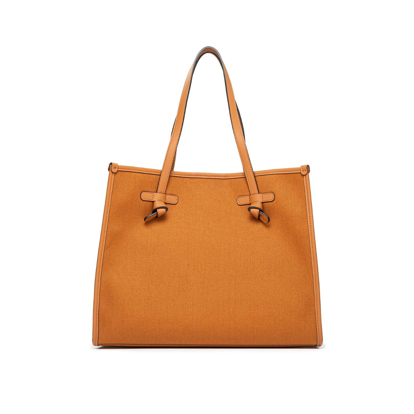 shopper MARCELLA in tessuto cuoio 