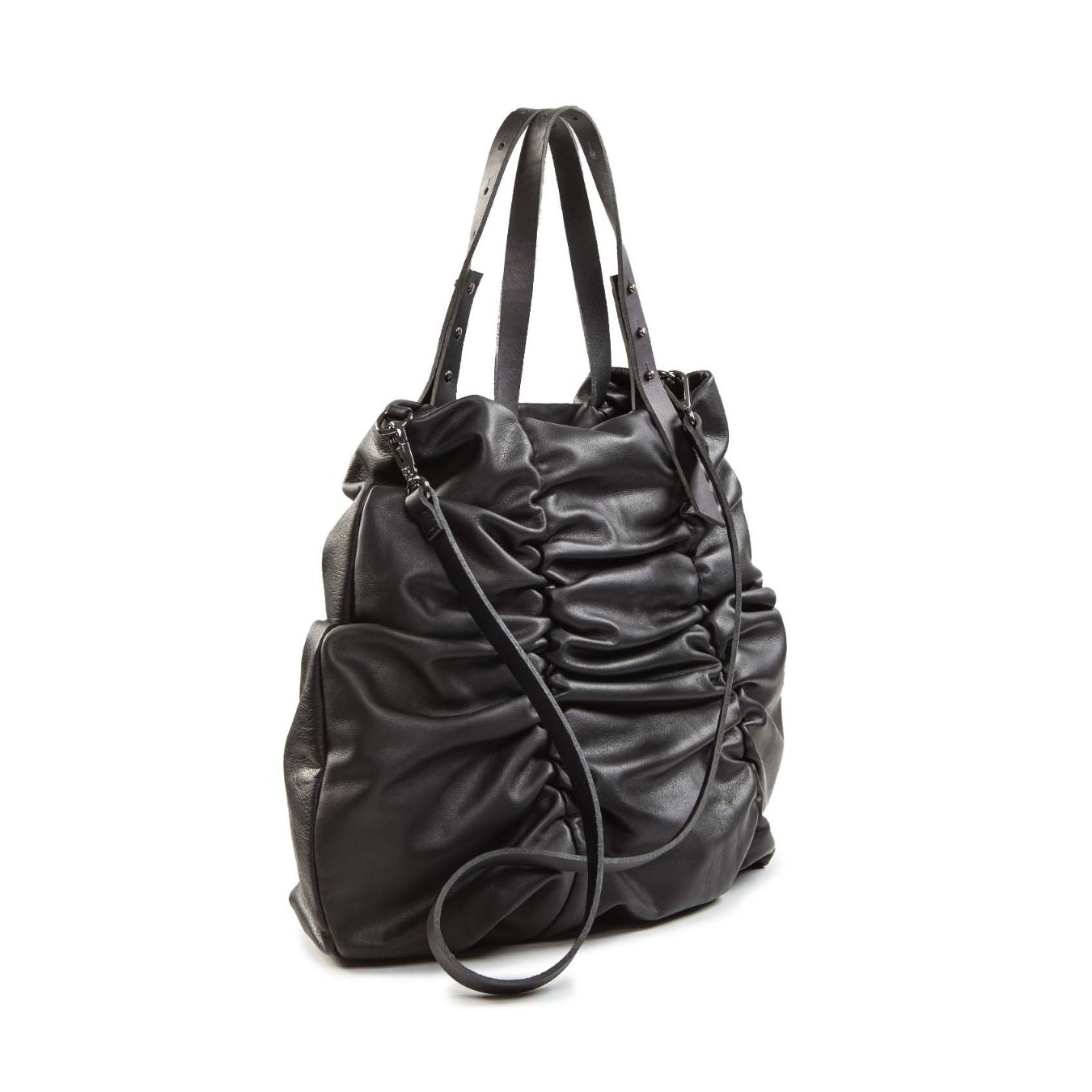 shopper ADA in pelle nera  tracolla