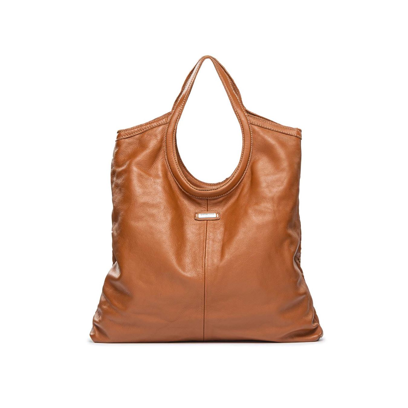 retro shopper ALICE in pelle forata cuoio 