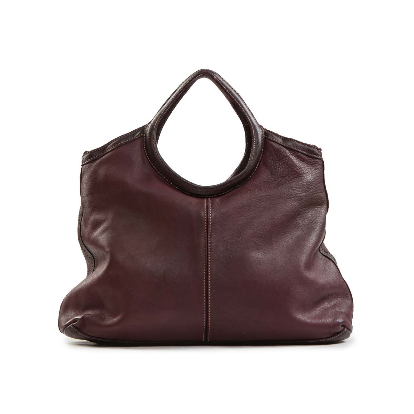 shopper CAMILLA in pelle prugna