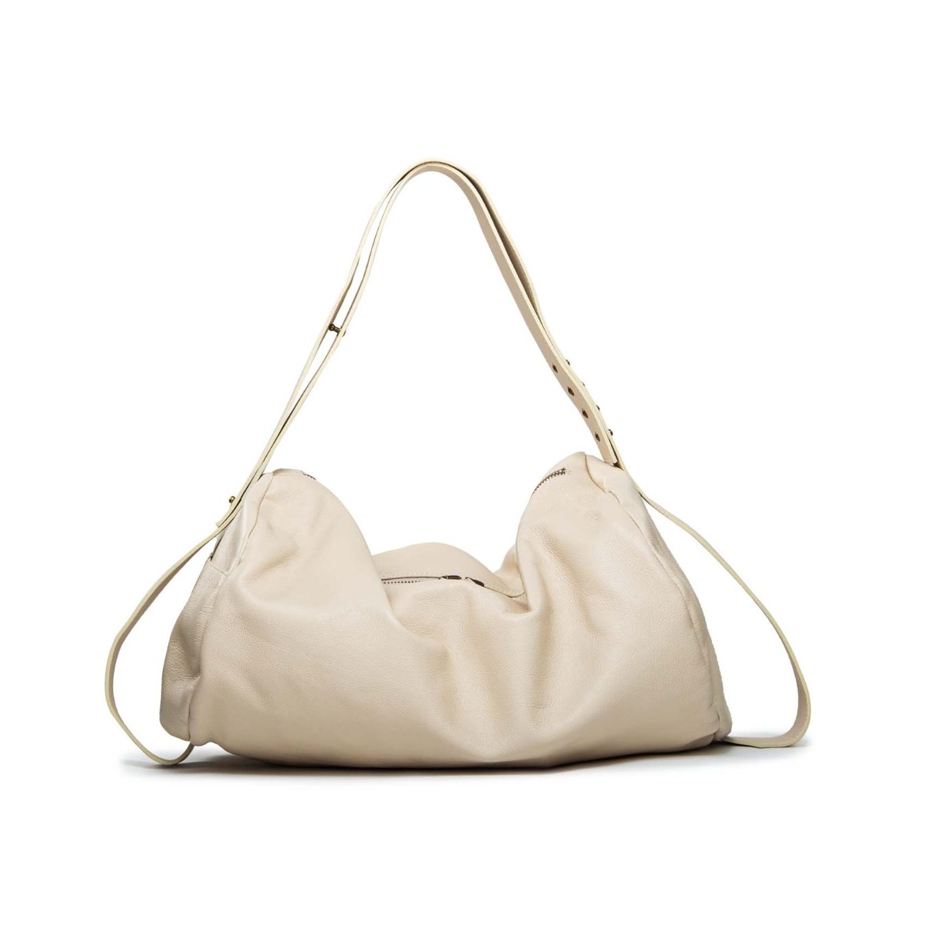 borsa shopper pelle bianca