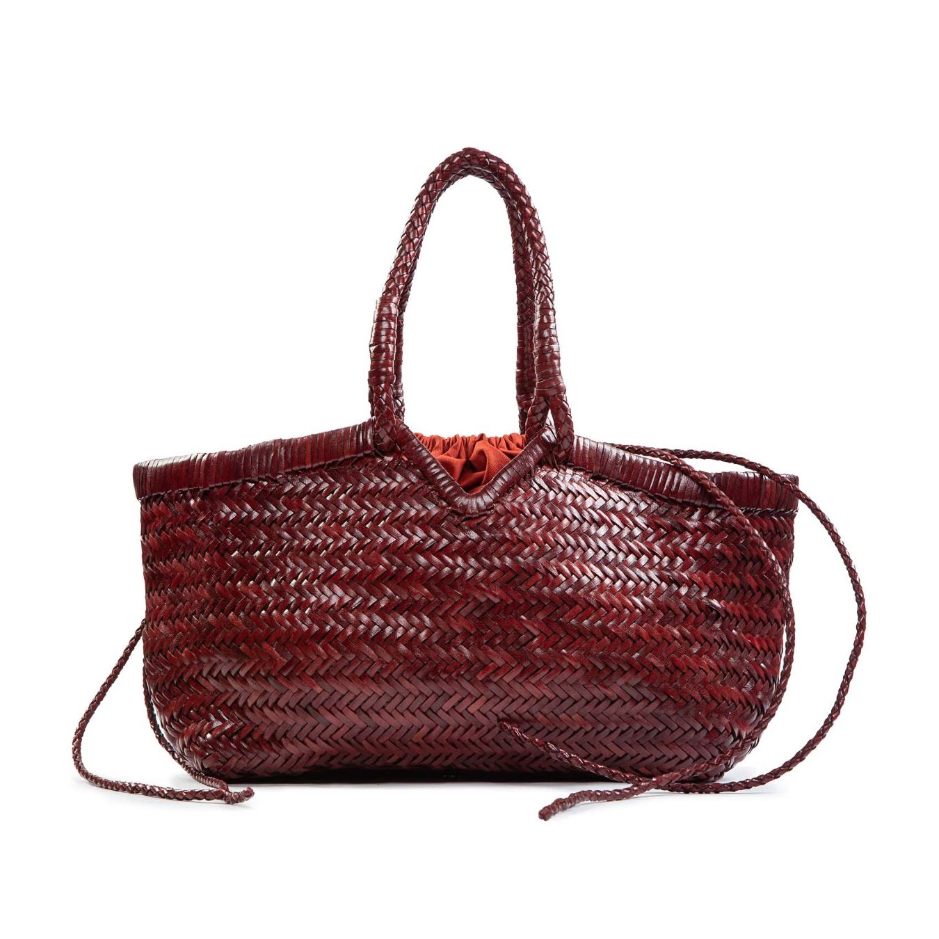 shopper CRUDELIA in pelle barolo