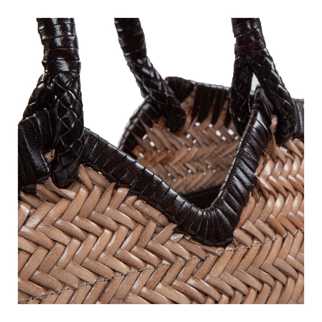 shopper CRUDELIA taupe choco manici