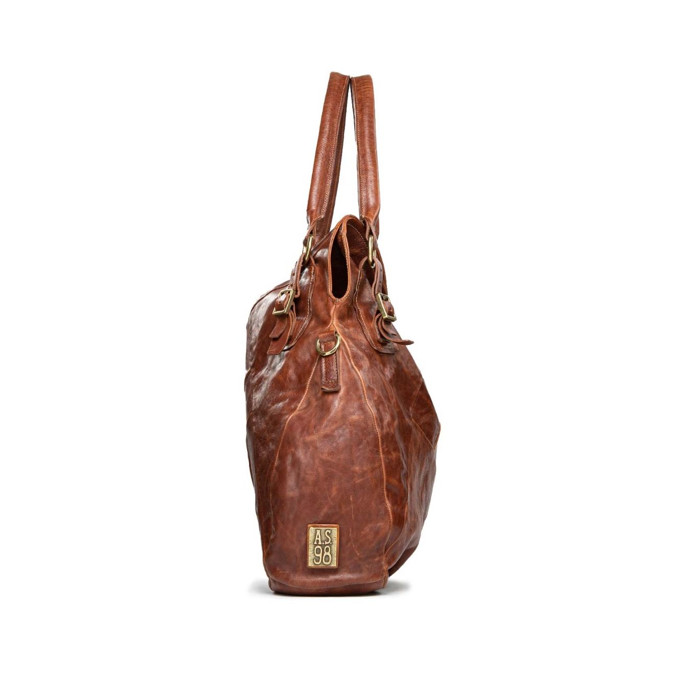 shopper pelle cuoio