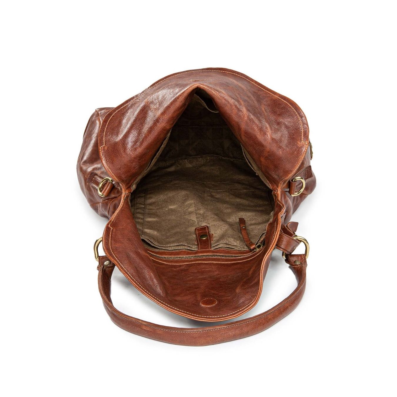 shopper pelle cuoio