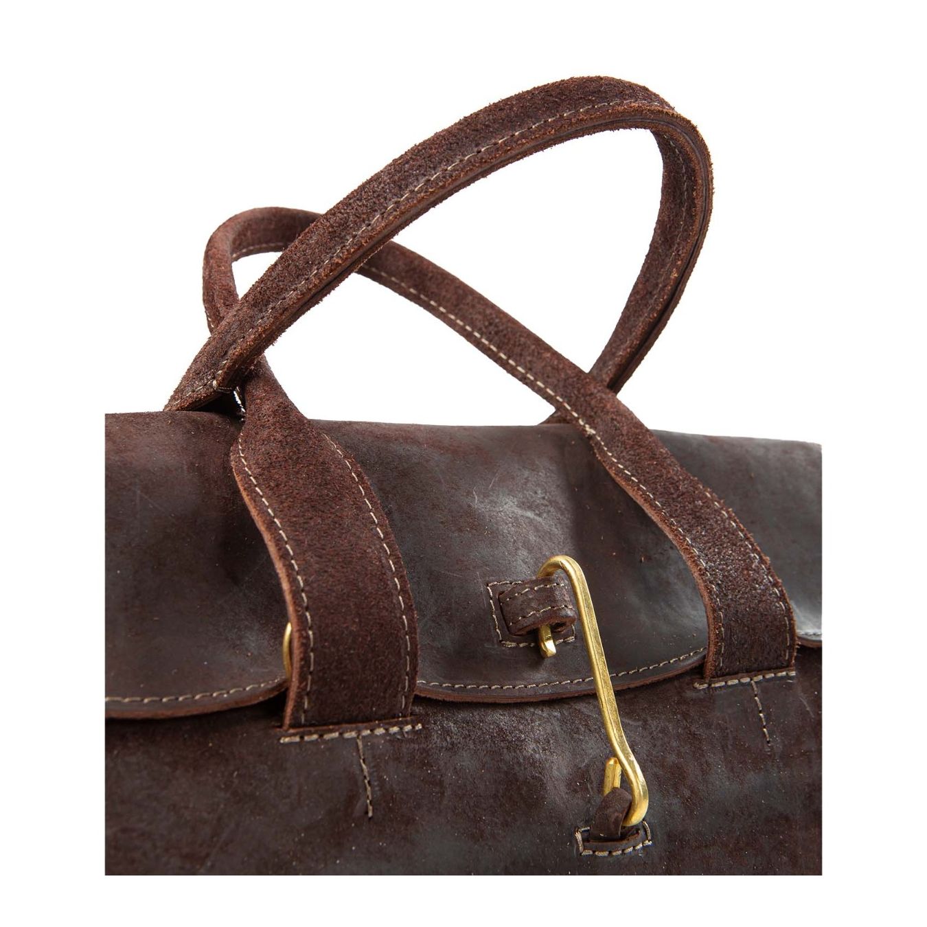 shopper DOCTOR M in pelle marrone chiusa