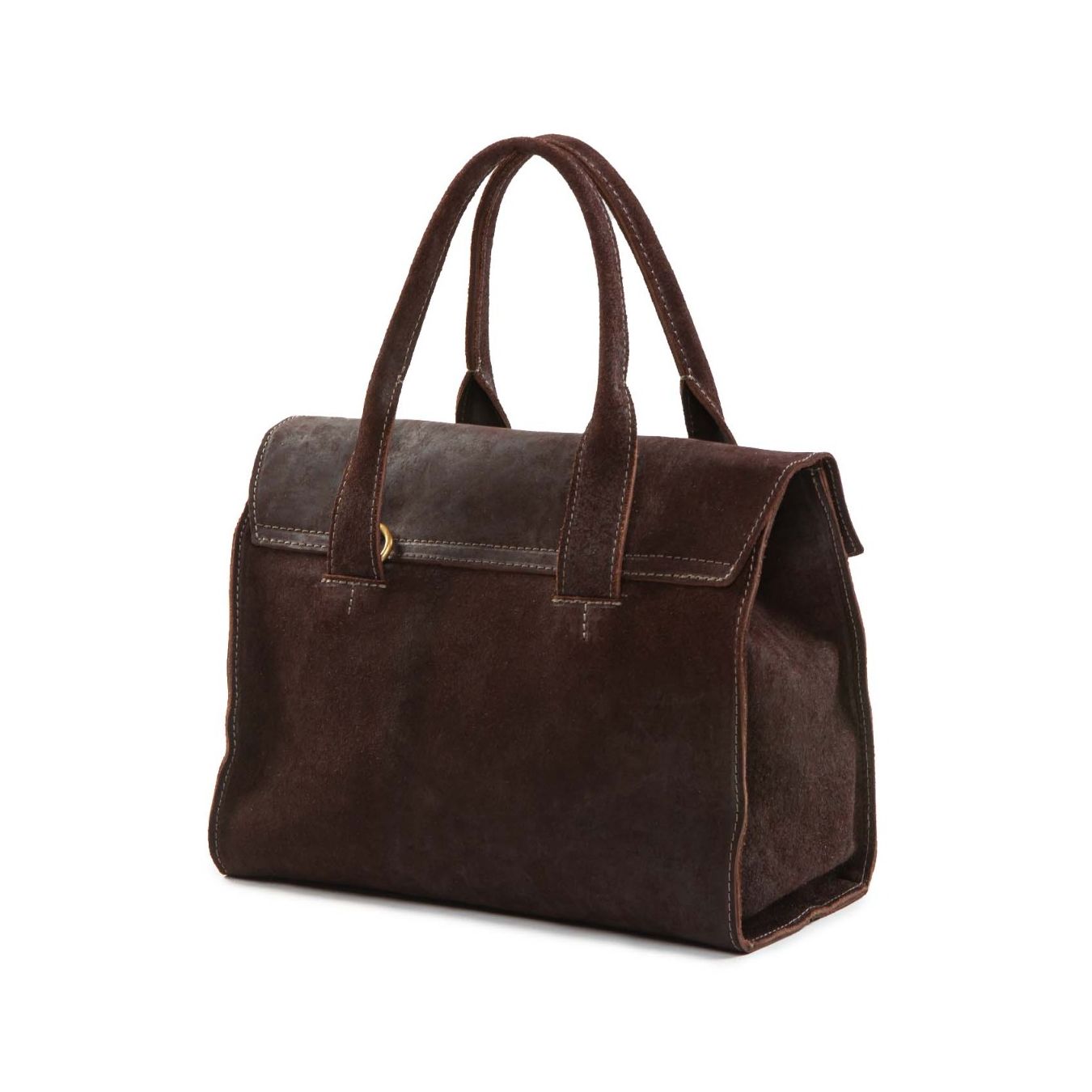 shopper DOCTOR M in pelle marrone dietro