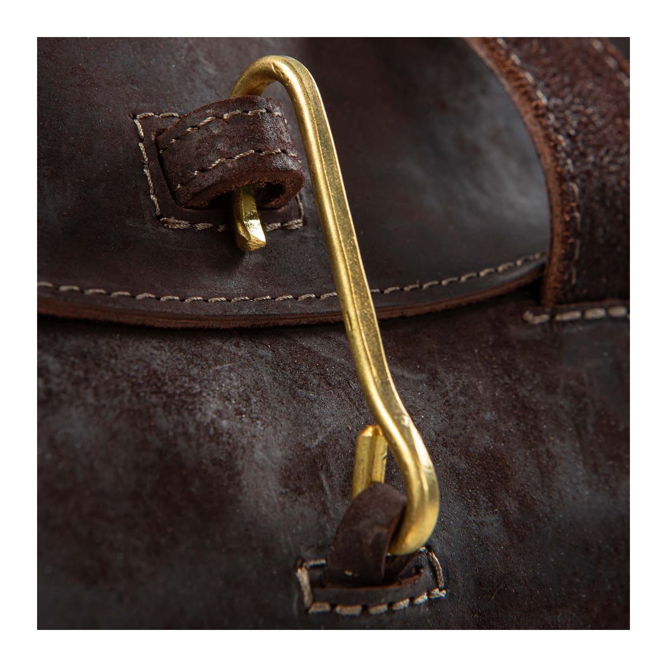 shopper DOCTOR M in pelle marrone gancio