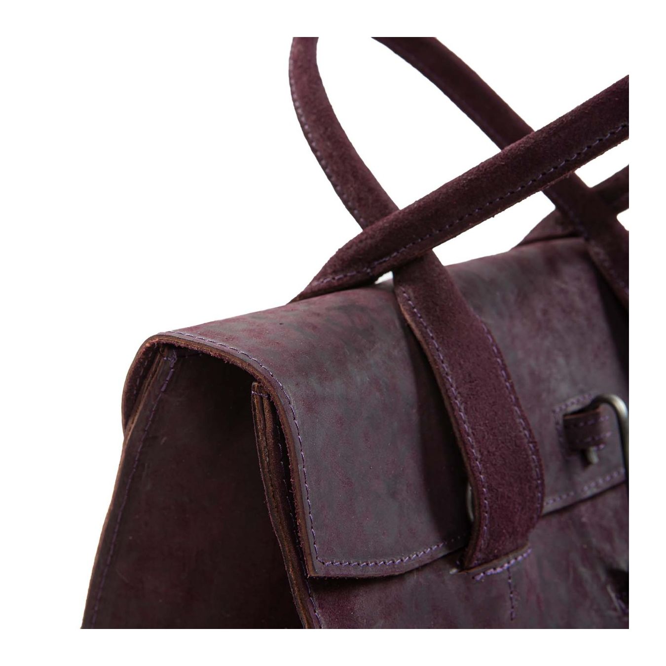 shopper DOCTOR M in pelle viola manici