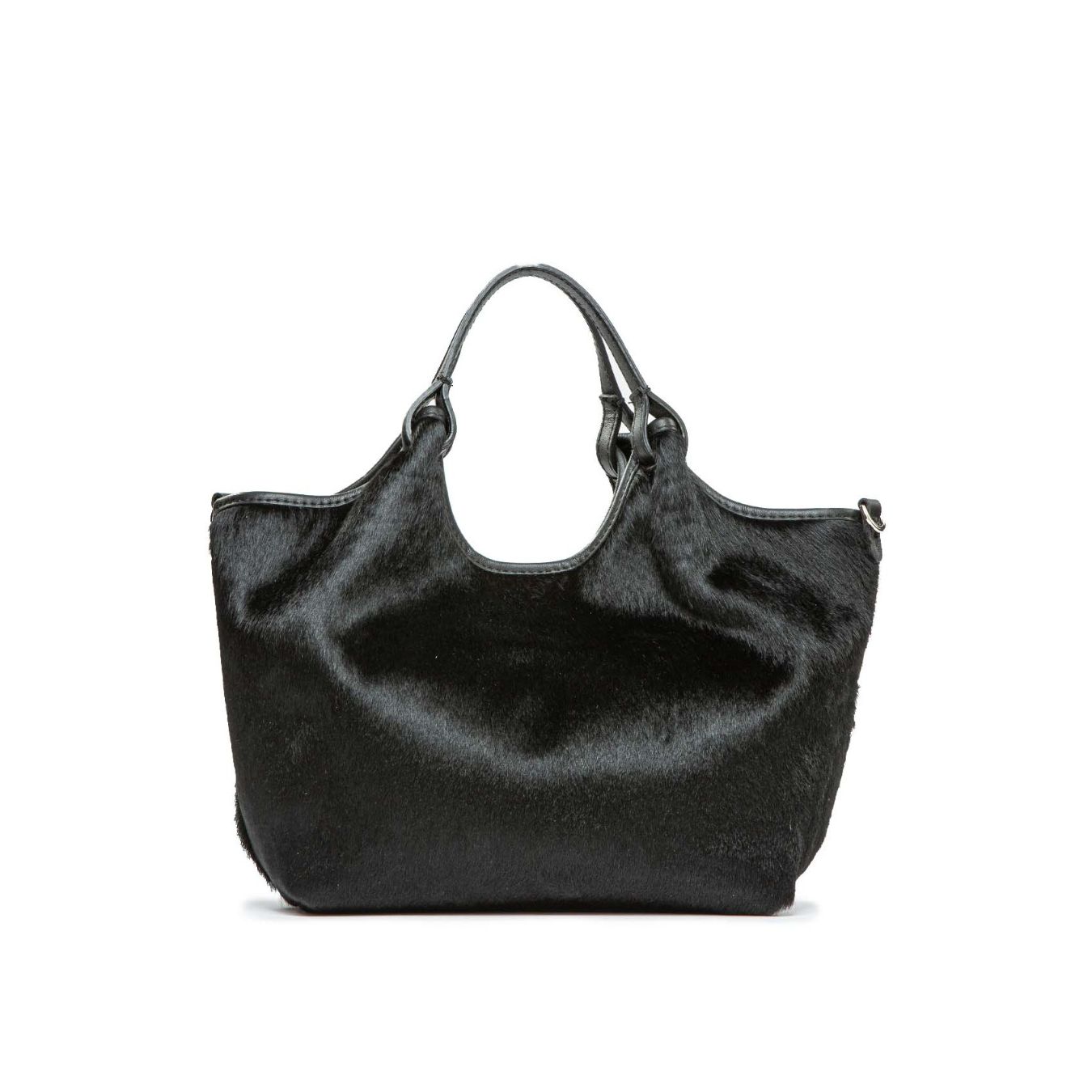 shopper DUA media in cavallino nero 