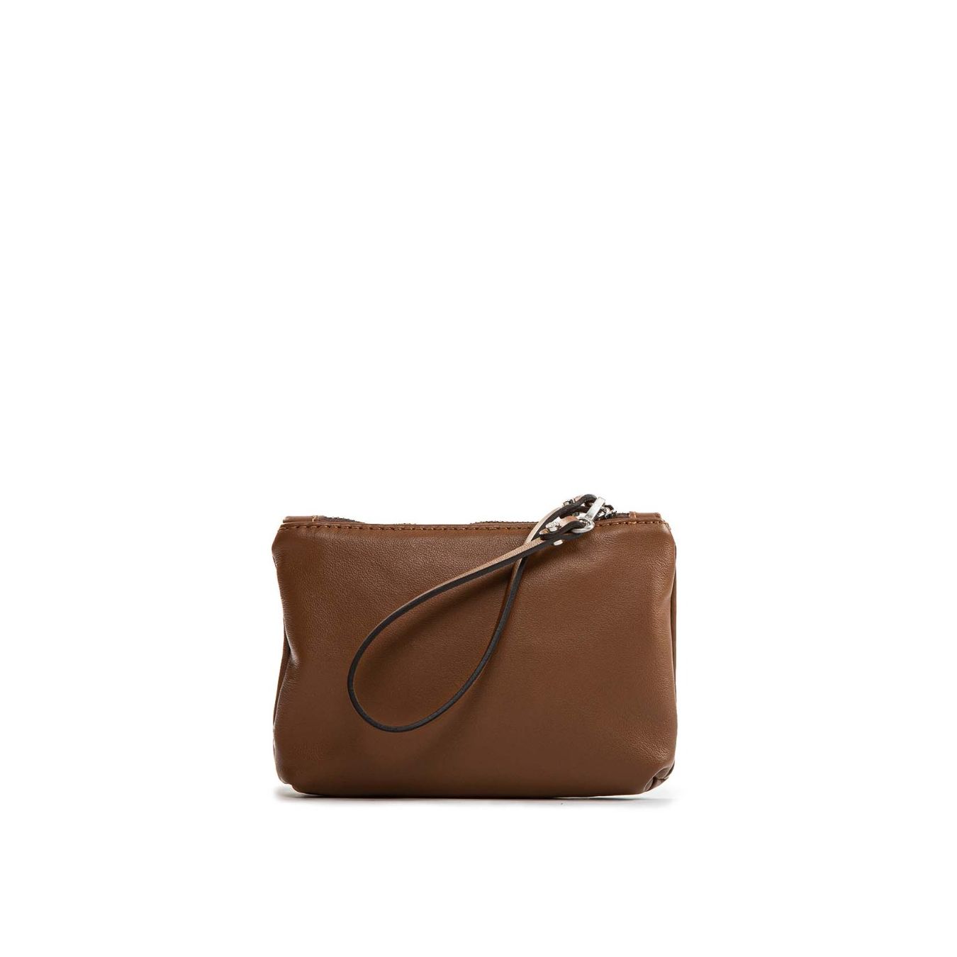 shopper DUA large camoscio cognac pochette