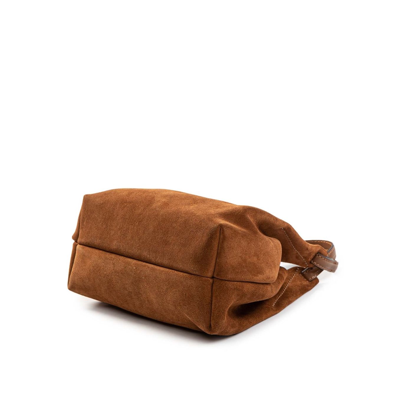 shopper DUA large camoscio cognac sotto