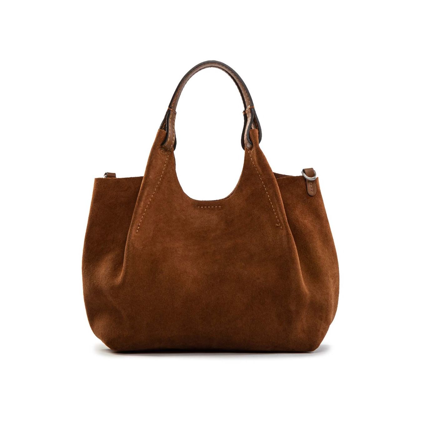 shopper DUA large camoscio cognac